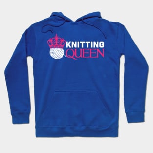 Knitting Queen (white) Hoodie